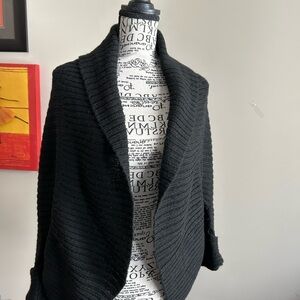 Banana Republic Black Ribbed Cardigan